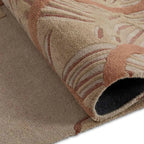Abstract Terracotta Organic Geometric Rug