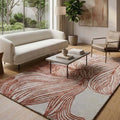 Abstract Organic Line Geometric Rug