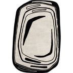 Modern Black & Ivory Rug