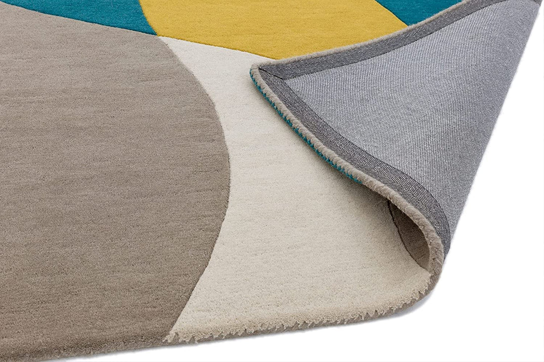 Abstract Teal Rug