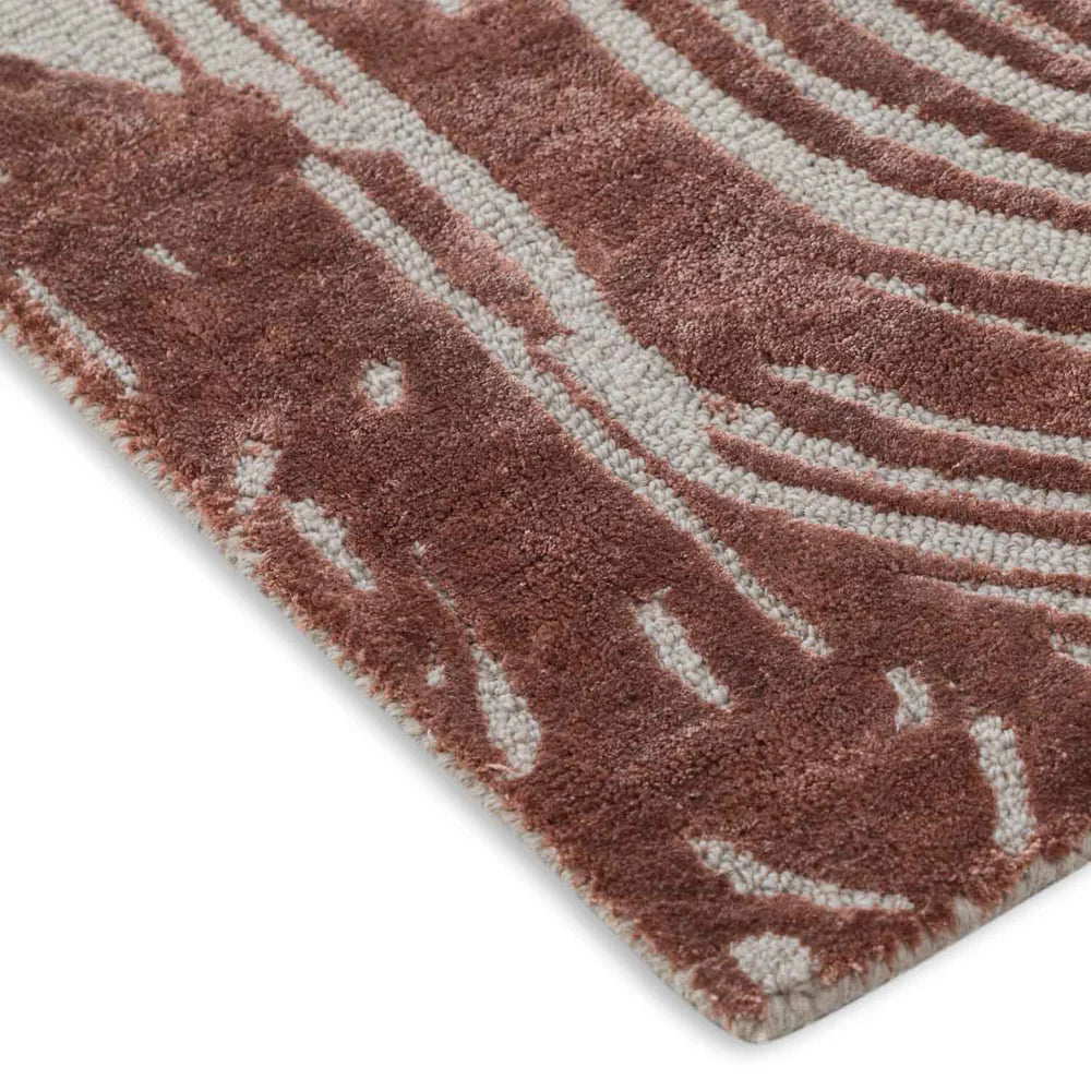 Abstract Organic Line Geometric Rug
