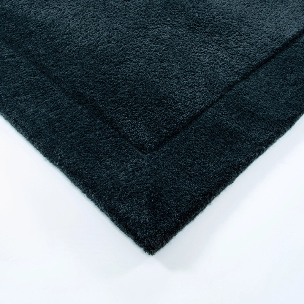 Ink Blue Solid Rug