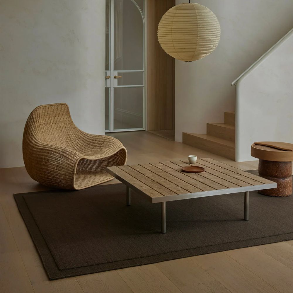Solid Dark Brown Rug
