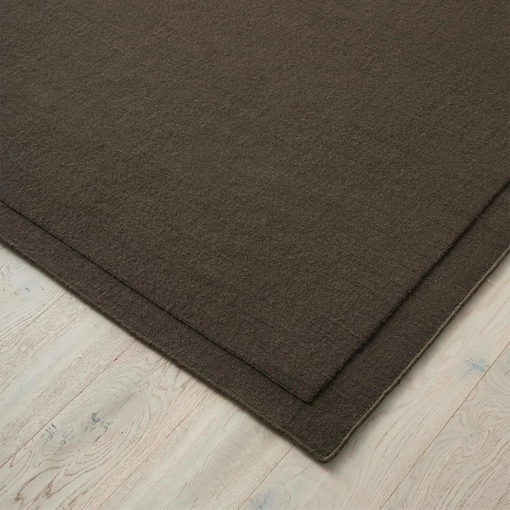 Solid Dark Brown Rug