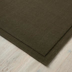 Dark Olive Green Solid Rug