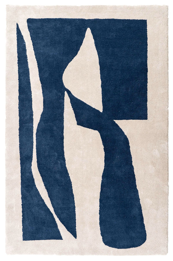 Navy Blue & Ivory