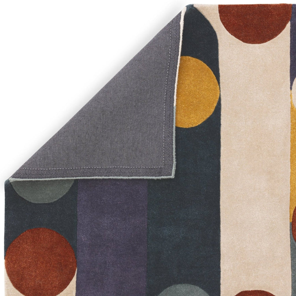 Contemporary Geometric Circle Area Rug