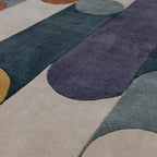 Contemporary Geometric Circle Area Rug