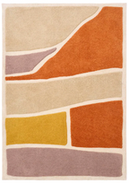Contemporary Color Block Geometric Rug