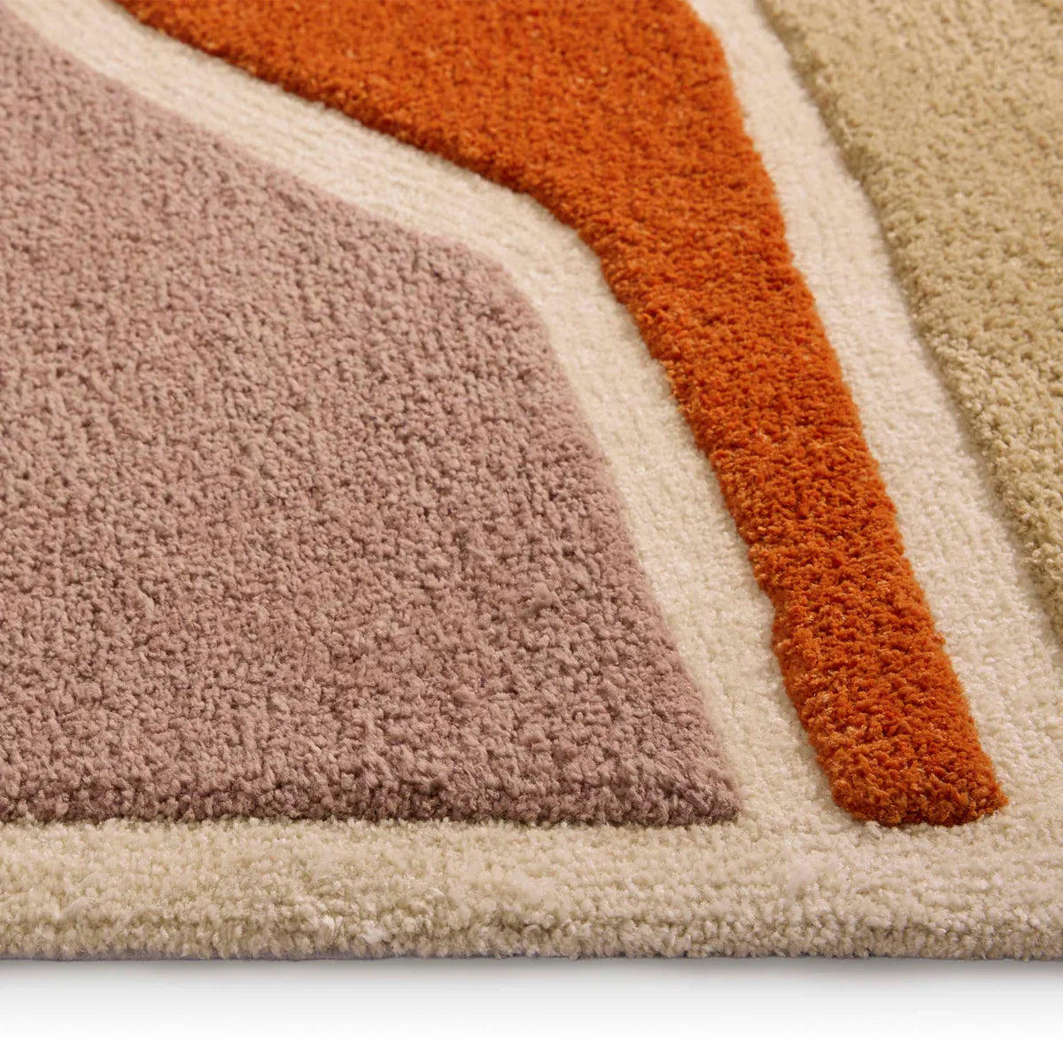 Contemporary Color Block Geometric Rug