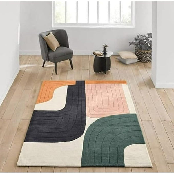 Multicolor Contemporary Rug