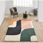Multicolor Contemporary Rug