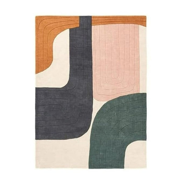 Multicolor Contemporary Rug