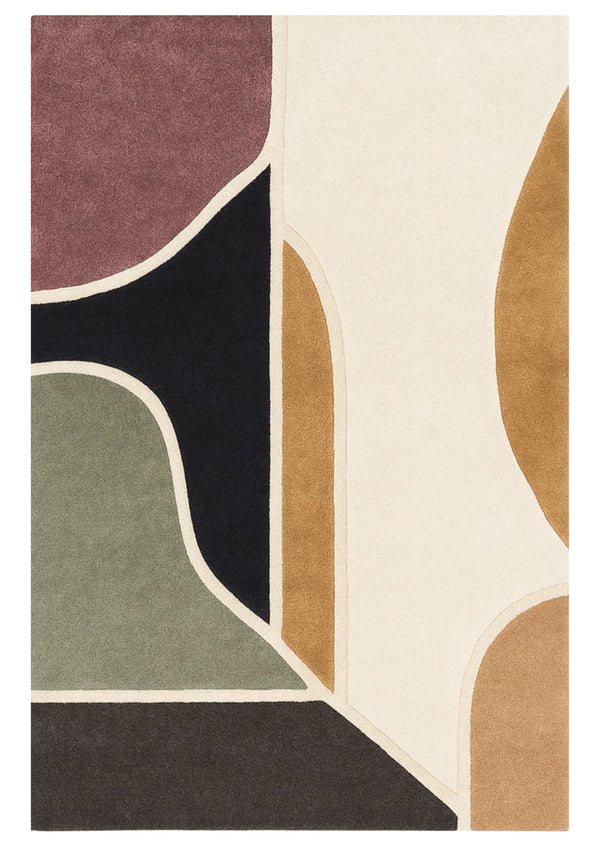 Contemporary Multicolor Area Rug 2