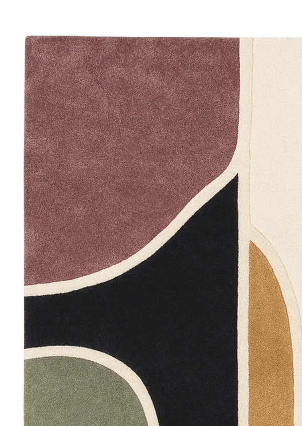 Contemporary Multicolor Area Rug 2