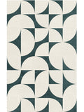 Geometric Arch Pattern Wool Rug