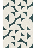 Geometric Arch Pattern Wool Rug