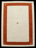 Rust Border Traditional Rug