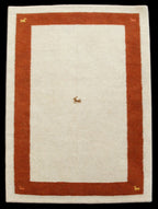 Rust Border Traditional Rug