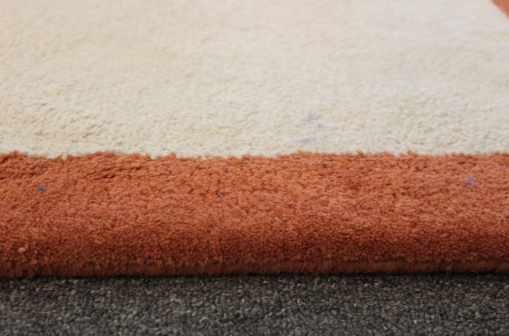 Rust Border Traditional Rug