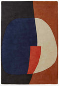 Modern Abstract Geometric Color Block Rug