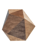 Earth Tone Geometric Abstract Rug
