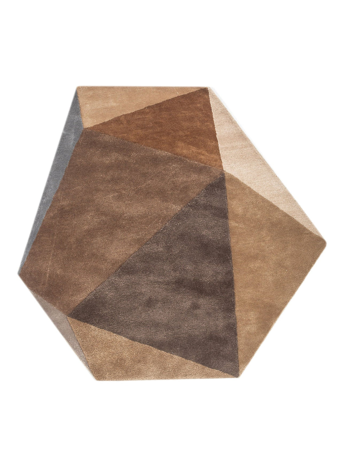 Earth Tone Geometric Abstract Rug