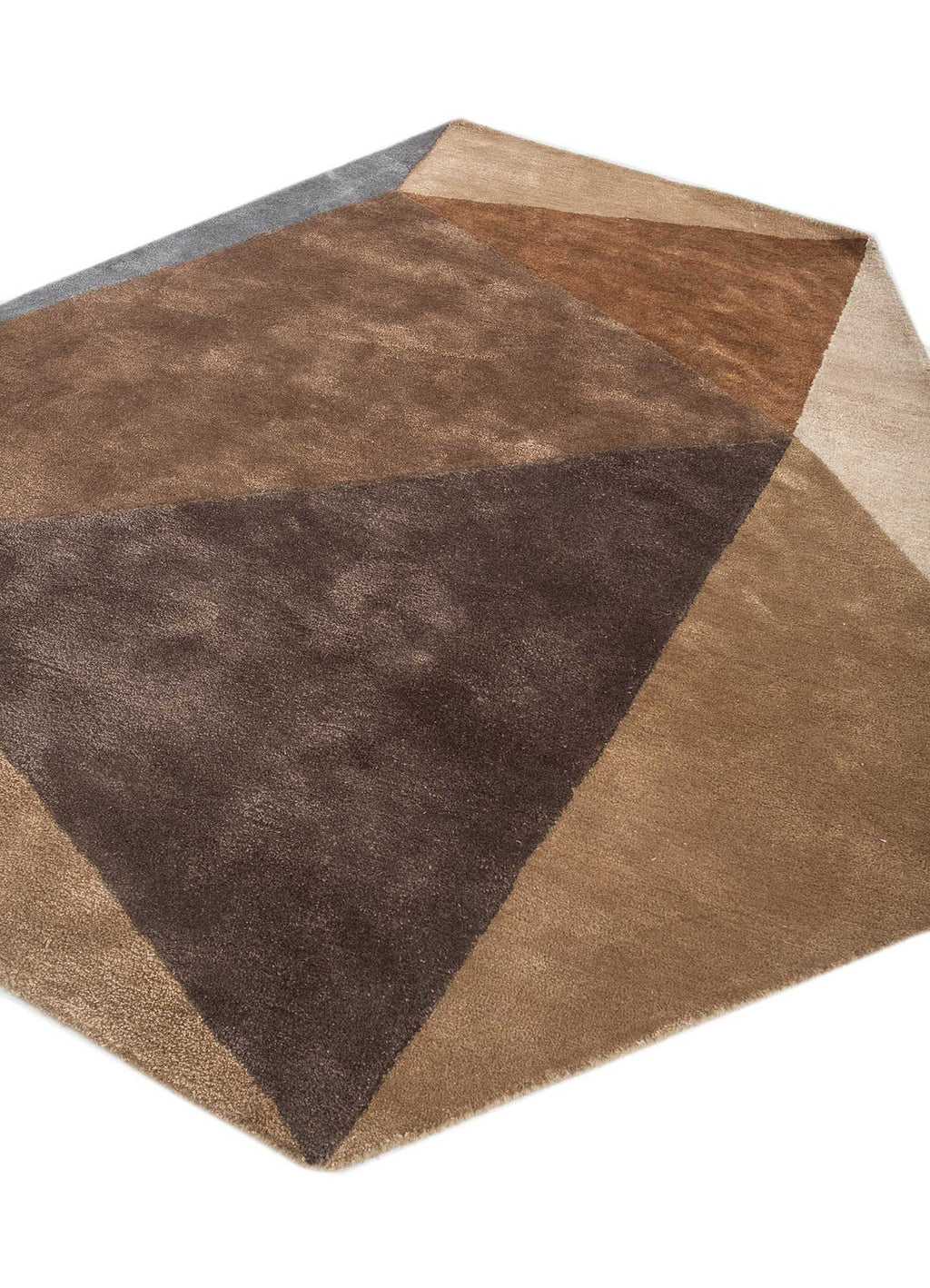 Earth Tone Geometric Abstract Rug