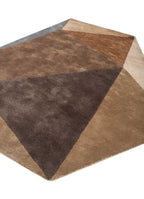 Earth Tone Geometric Abstract Rug