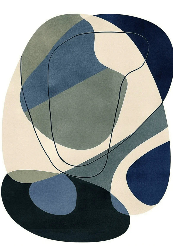 Blue, Sage & Ivory Rug