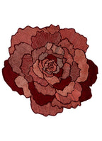Luxury Red Floral Rug