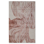 Abstract Organic Line Geometric Rug