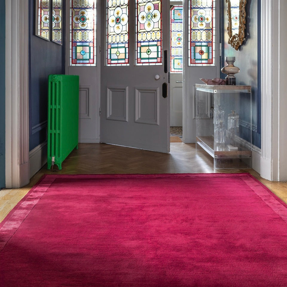 Burgundy Solid Rug