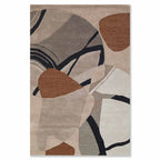 Modern Abstract Geometric Shapes Rug