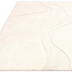 Modern Ivory Abstract Flow Area Rug