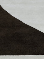Modern Black & Ivory Abstract Geometric Area Rug
