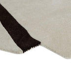 Modern Black & Ivory Abstract Geometric Area Rug