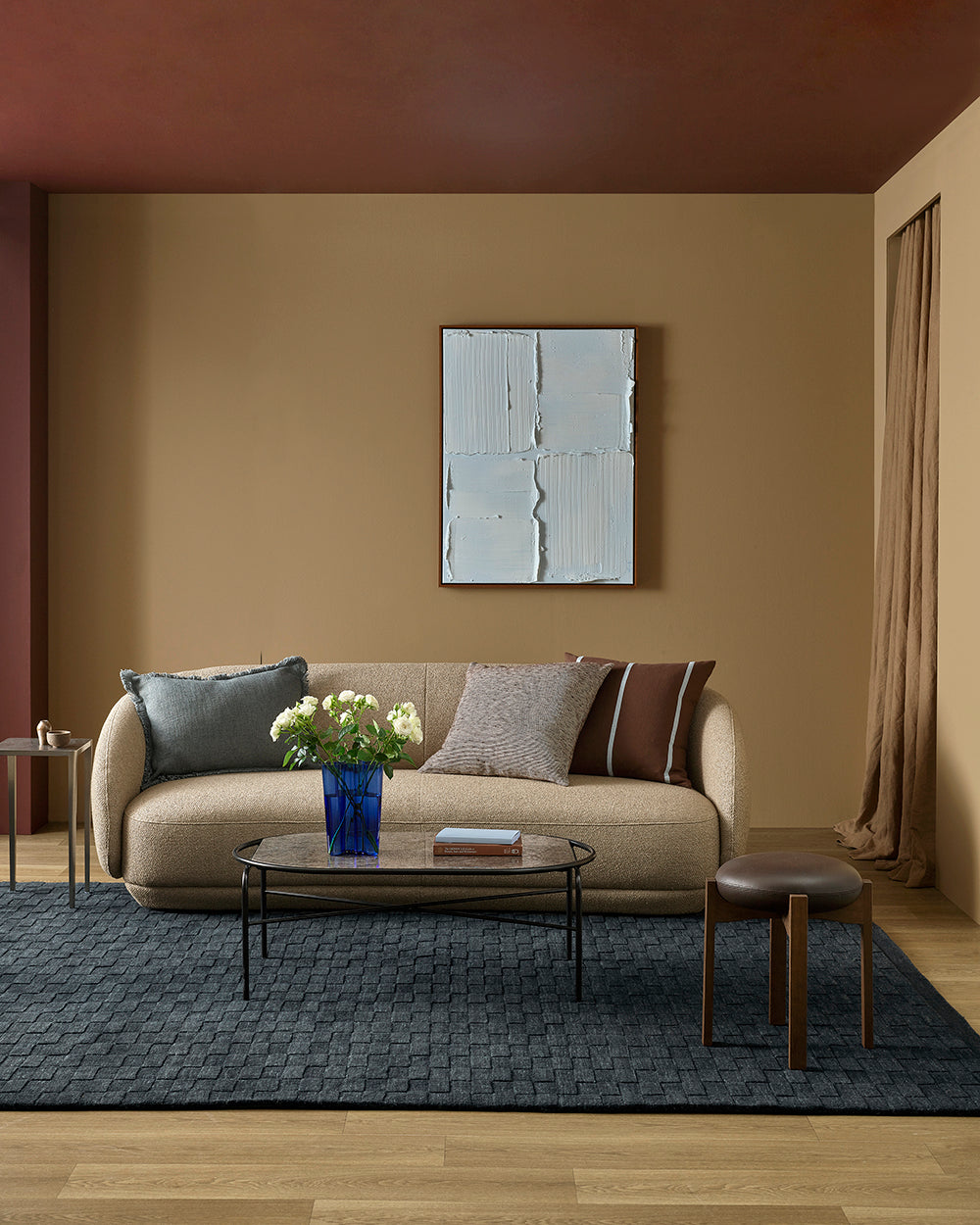 Midnight Black Solid Rug
