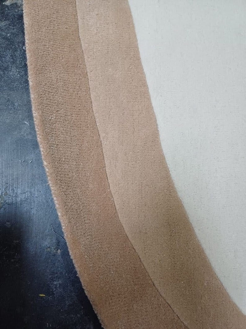 Beige & Ivory Organic Wool Rug