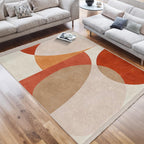 Modern Abstract Geometric Wave Rug