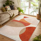 Modern Abstract Geometric Wave Rug