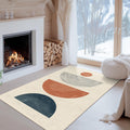 Modern Geometric Abstract Shapes Rug