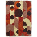 Modern Abstract Multicolor Artistic Area Rug