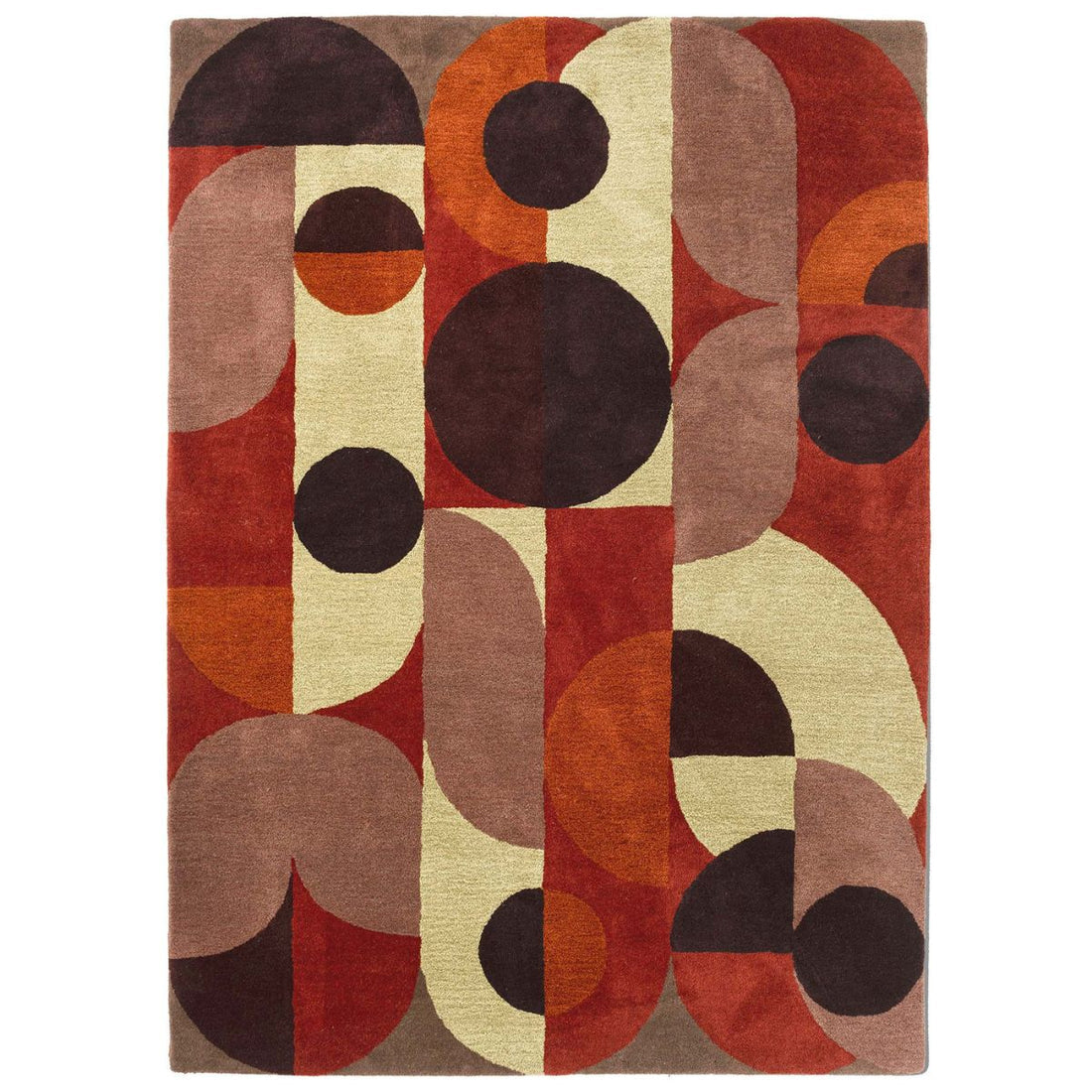 Modern Abstract Multicolor Artistic Area Rug
