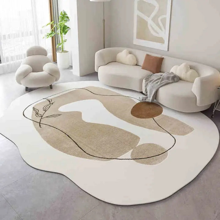 Organic Shapes Wool Rug