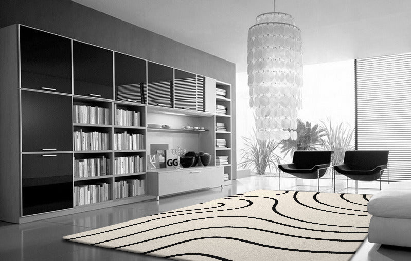 Modern Minimalist Line Geometric Rug