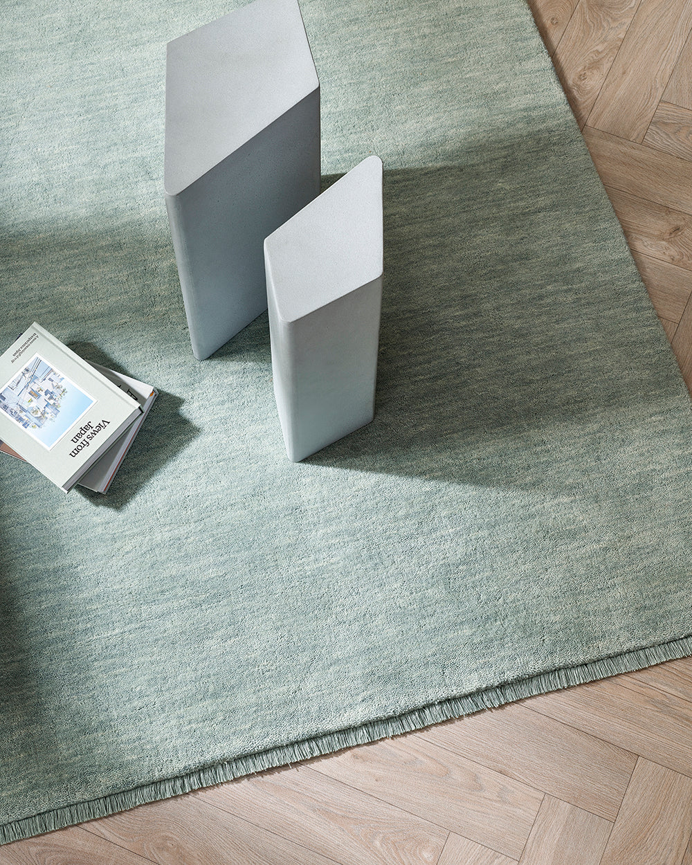 Aquamarine Solid Rug