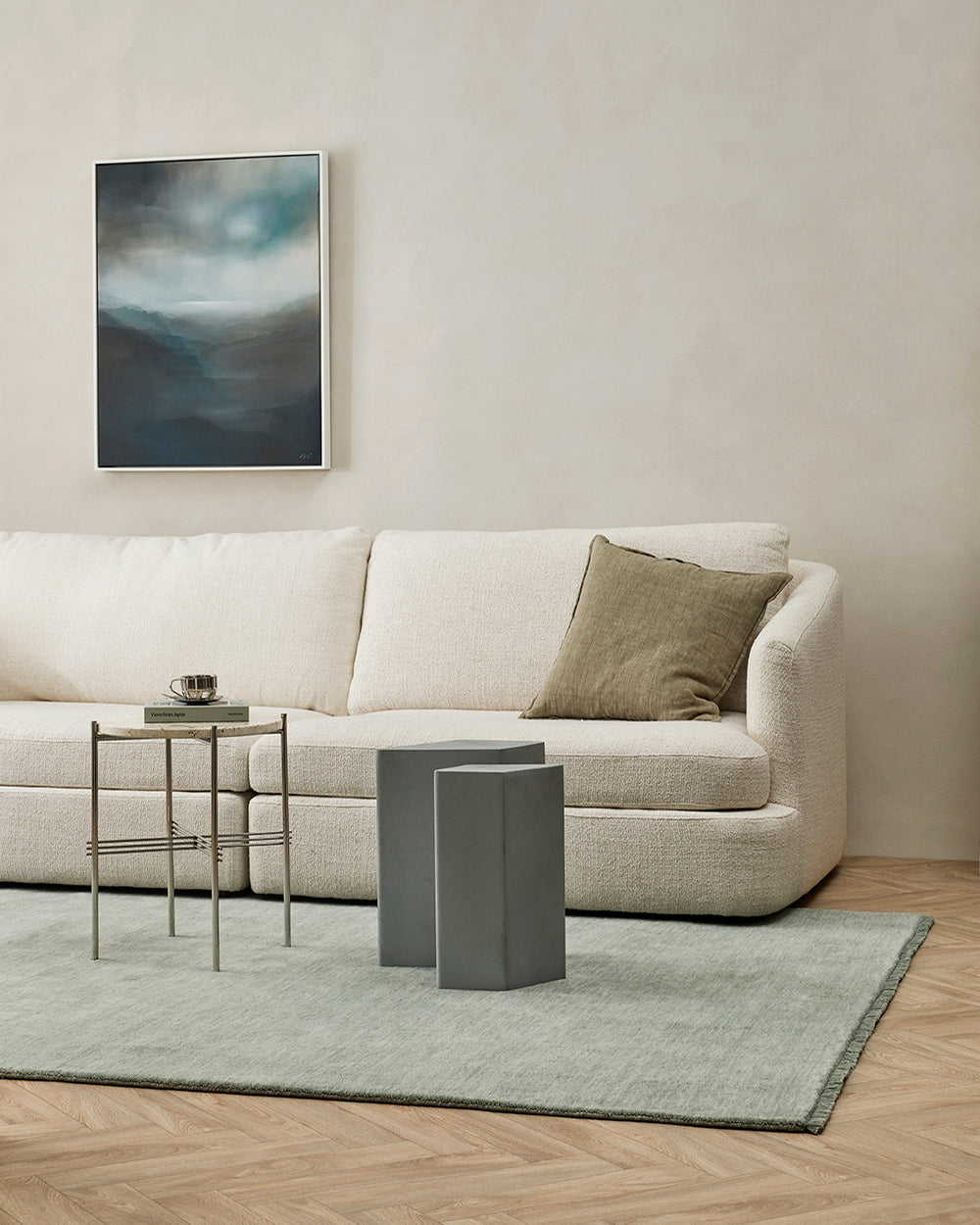 Aquamarine Solid Rug